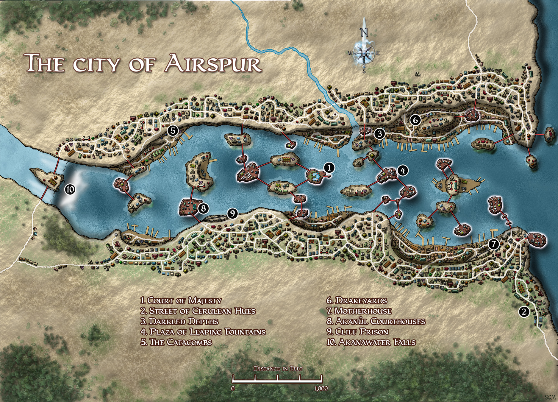 Map of Airspur